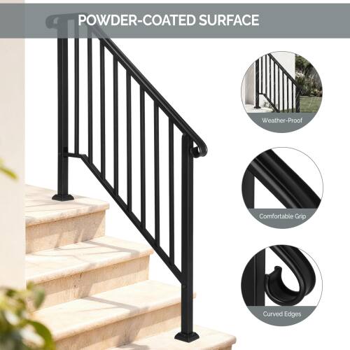 POWDER-COATED SURFACE  
Weather-Proof  
Comfortable Grip  
Curved Edges