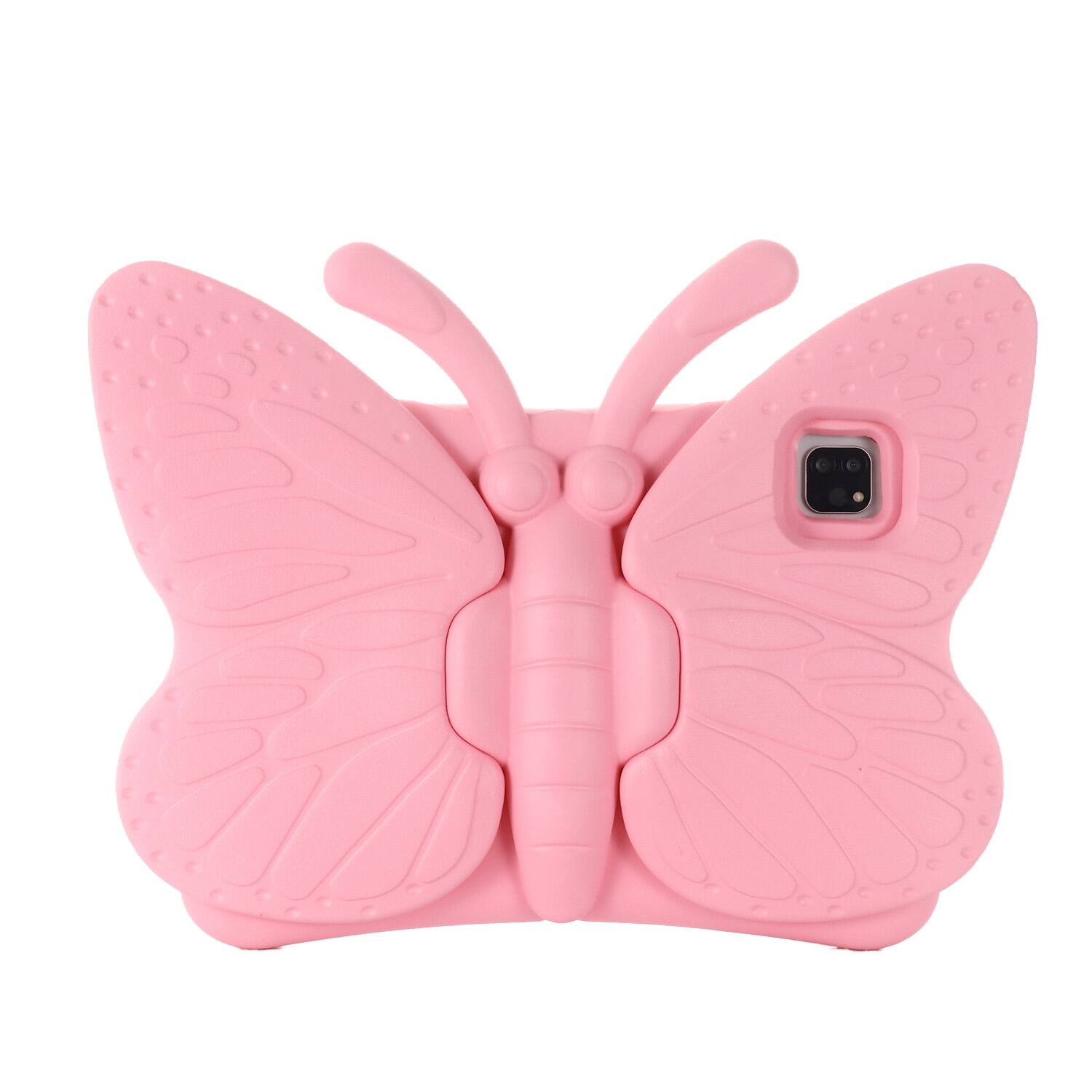 Alt View 1. Dteck - For Apple iPad (A16) 11" 2025 /10th Gen 2022 Kid Case Butterfly Kickstand Light EVA Full Body Drop Protective Cover - Pink.