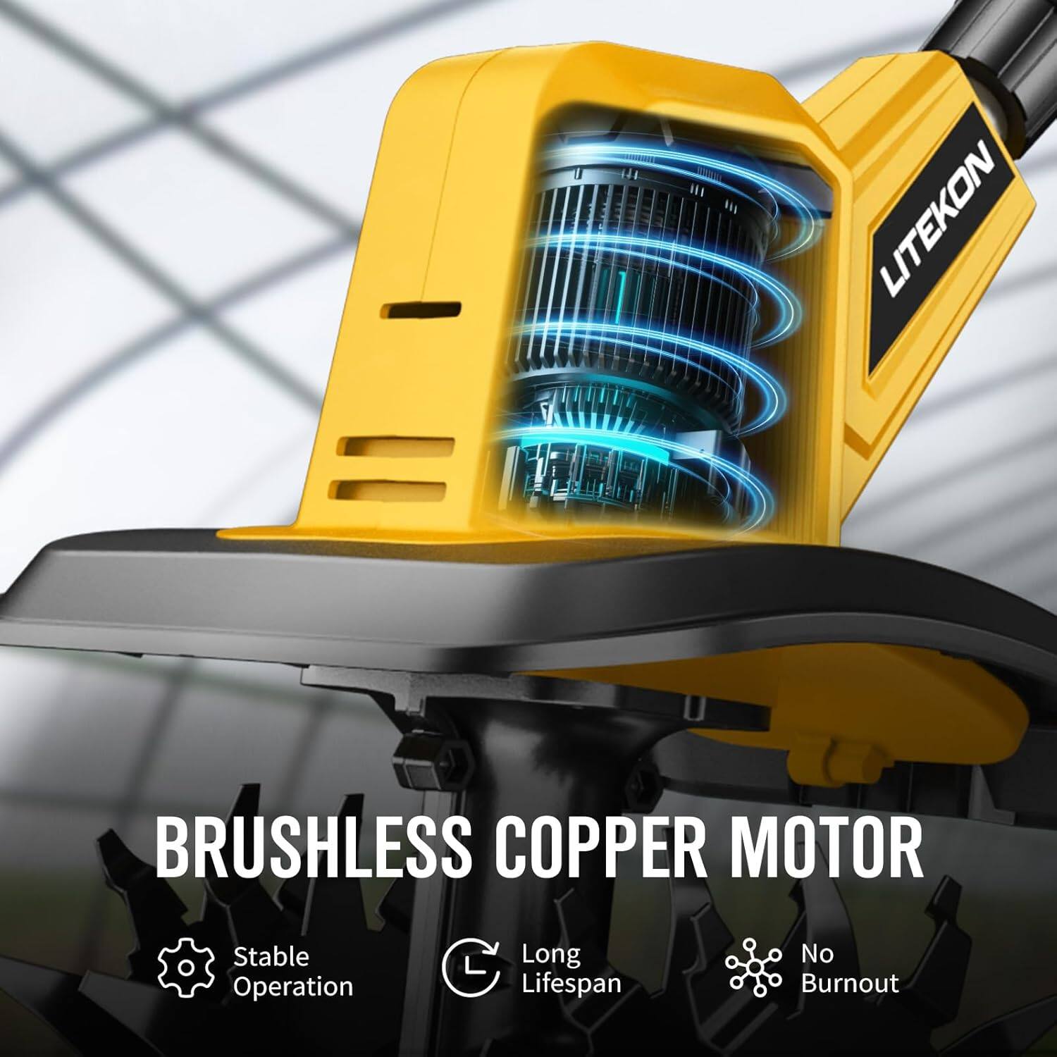 LITEKON BRUSHLESS COPPER MOTOR  
- Stable Operation  
- Long Lifespan  
- No Burnout