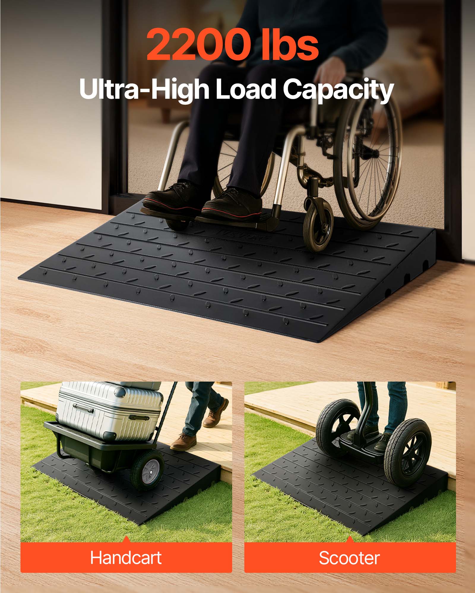 2200 lbs Ultra-High Load Capacity Handcart Scooter