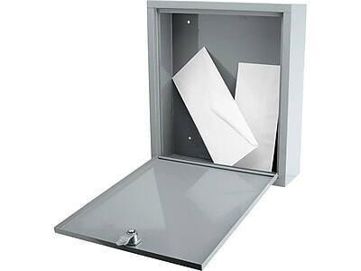 Alt View 3. Barska - Barska Steel Box Safe with Key Lock, 0.3 cu. ft. (CB12712) - Gray.
