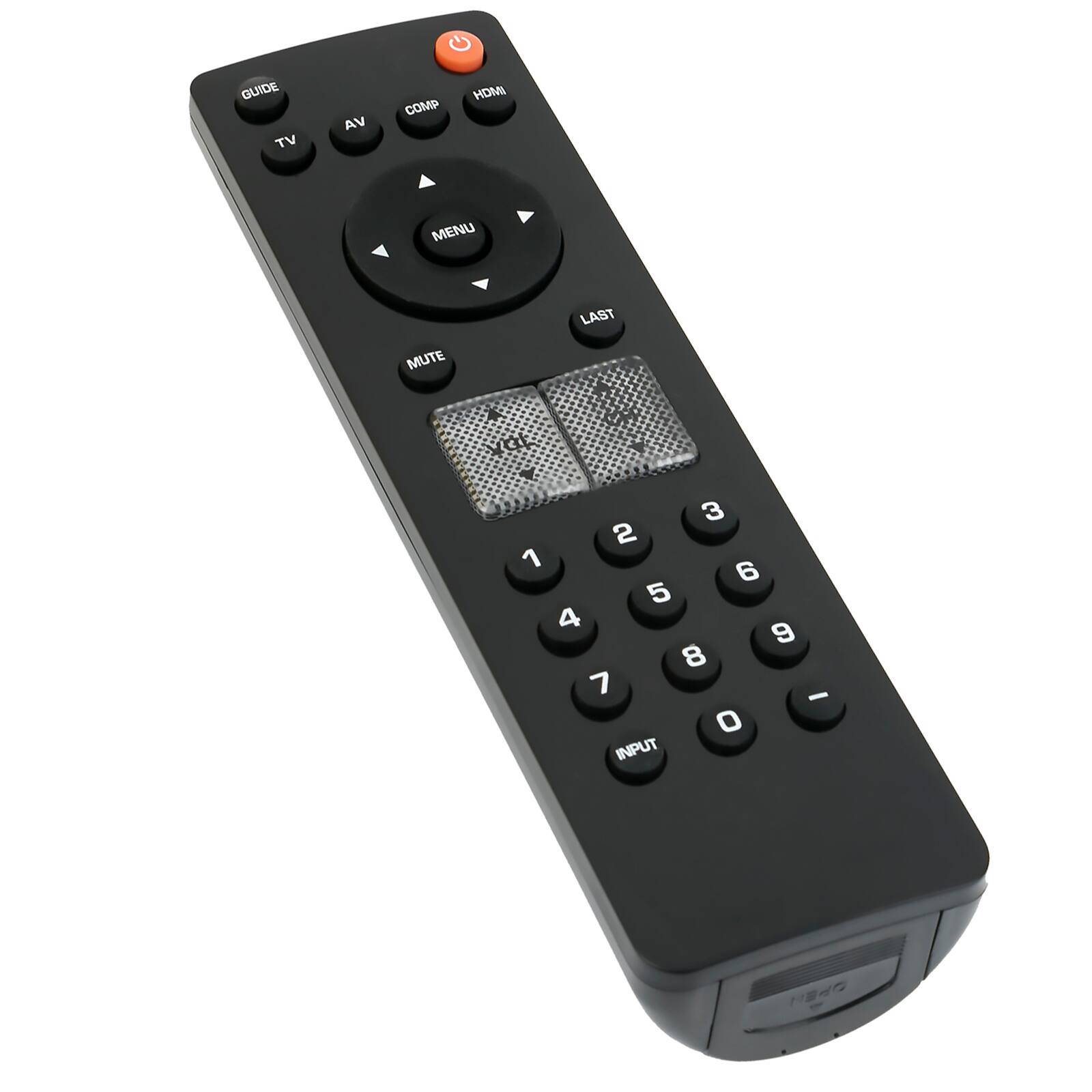 GUIDE TV AV COMP HDMI MENU MUTE LAST 3 2 1 6 5 4 9 8 7 - o INPUT