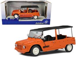 1970 Citroen Mehari MK.1 Kirghiz Top 1/18 Diecast Model Car by Solido - Orange With Black