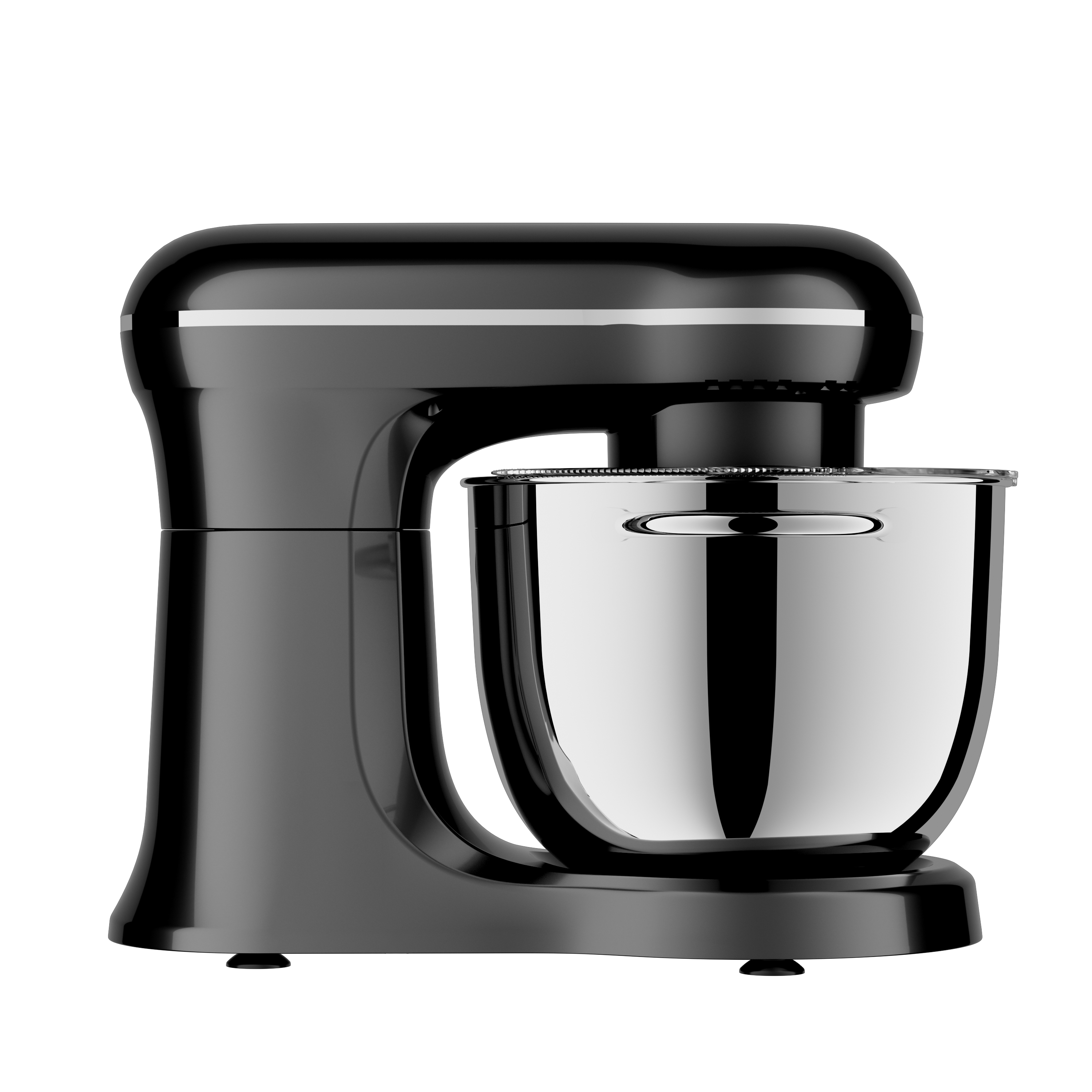 Alt View 8. Forest'nSky - Plum Chef 5L Stand Mixer - 10-Speed Electric Food Mixer with Stainless Bowl, Dough Hook & Attachments, Black - Black.