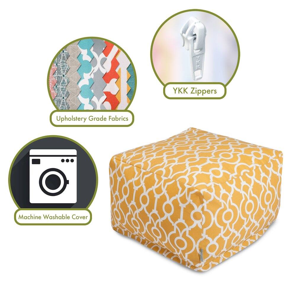 - Upholstery Grade Fabrics
- YKK Zippers
- Machine Washable Cover