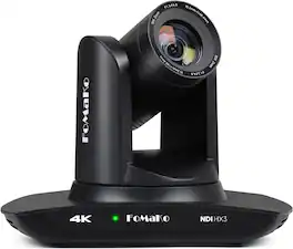 FoMaKo - K30NS 4K 30x Optical Zoom PTZ Camera AI Auto-Tracking for Worship, Education & Conference - Black