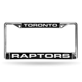 Rico Industries - Toronto Raptors NBA Chrome Metal Laser Cut License Plate Frame - Multi