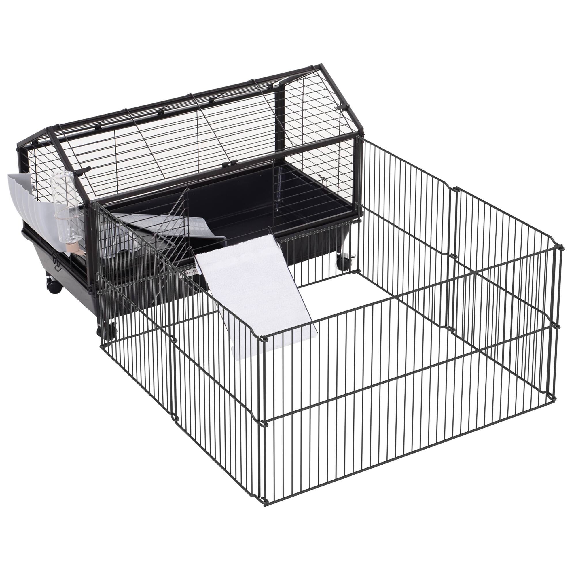 Front. Pawhut - Metal Rabbit, Guinea Pig.