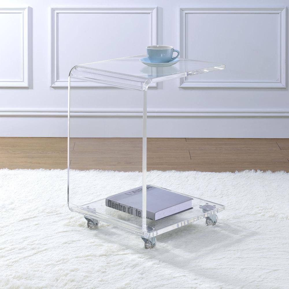 Alt View 4. Picket House Furnishings - Peek Acrylic Snack Table - Clear.