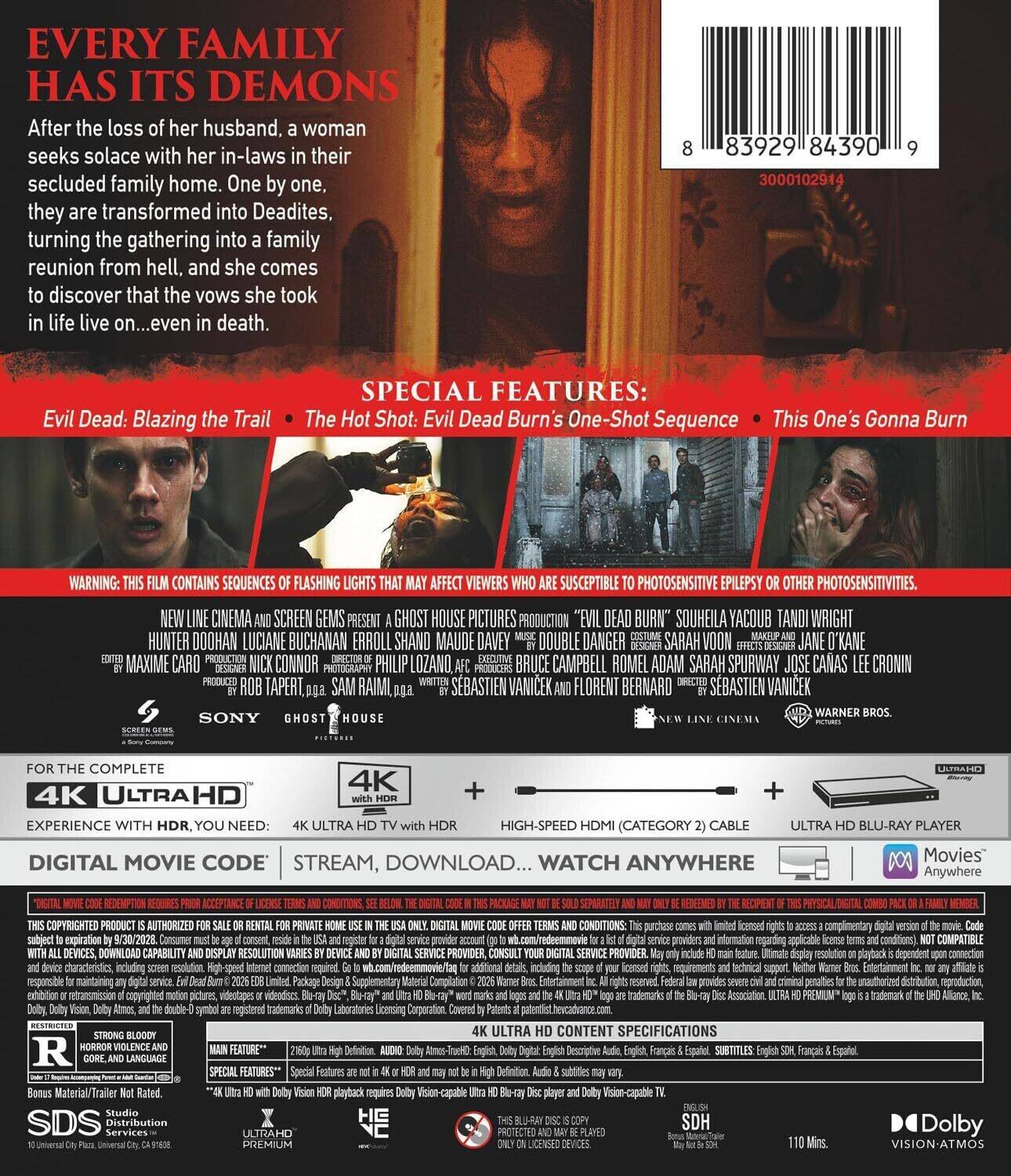 Alt View 1. Evil Dead Burn (4K Ultra HD + Digital) [UHD].