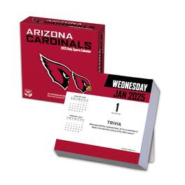 Turner Sports - Arizona Cardinals 2025 Boxed Desk Calendar - Multicolor
