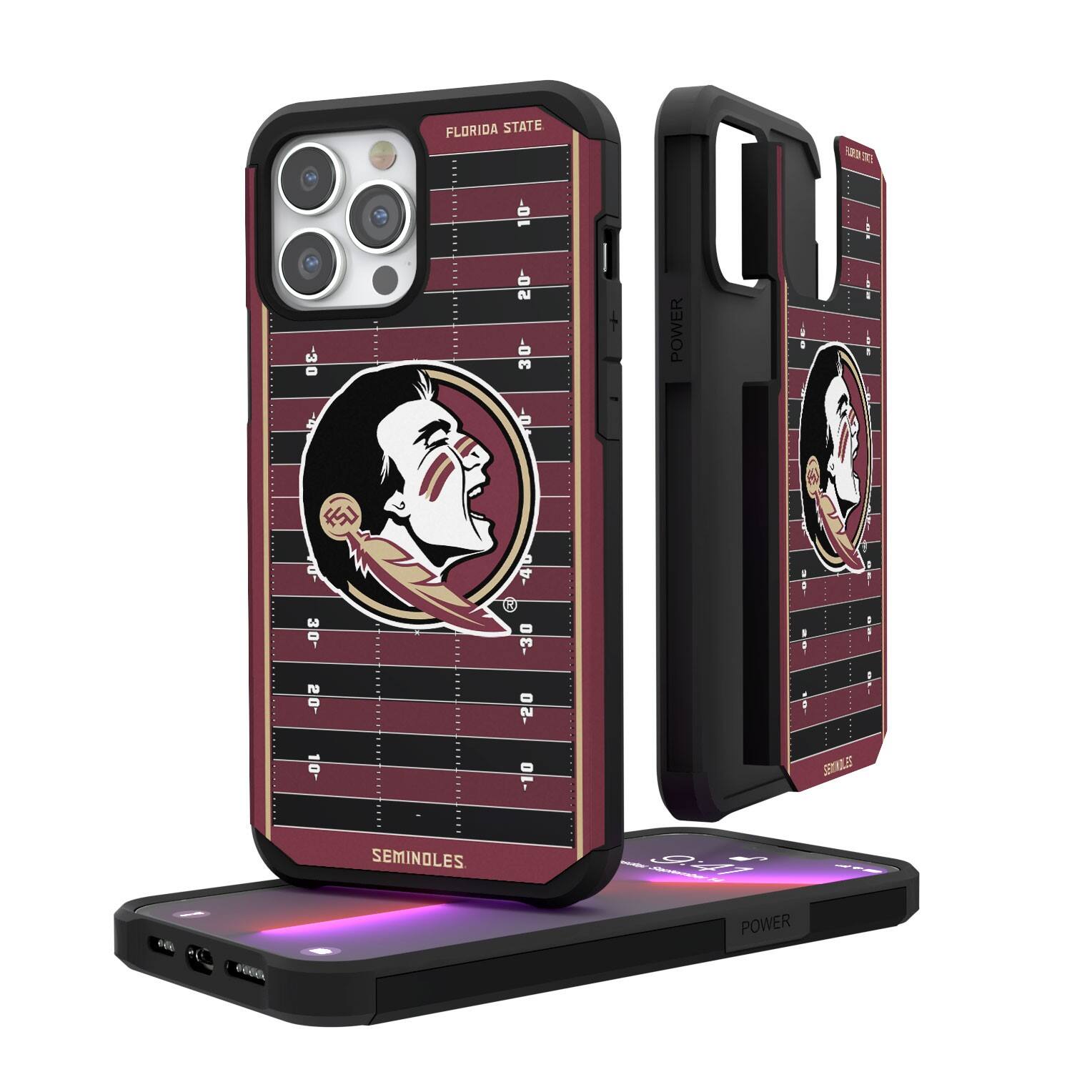 Keyscaper - NCAA - Florida State Seminoles Field iPhone Rugged Case - 14 Plus - Multicolor price history on PriceWatchPro