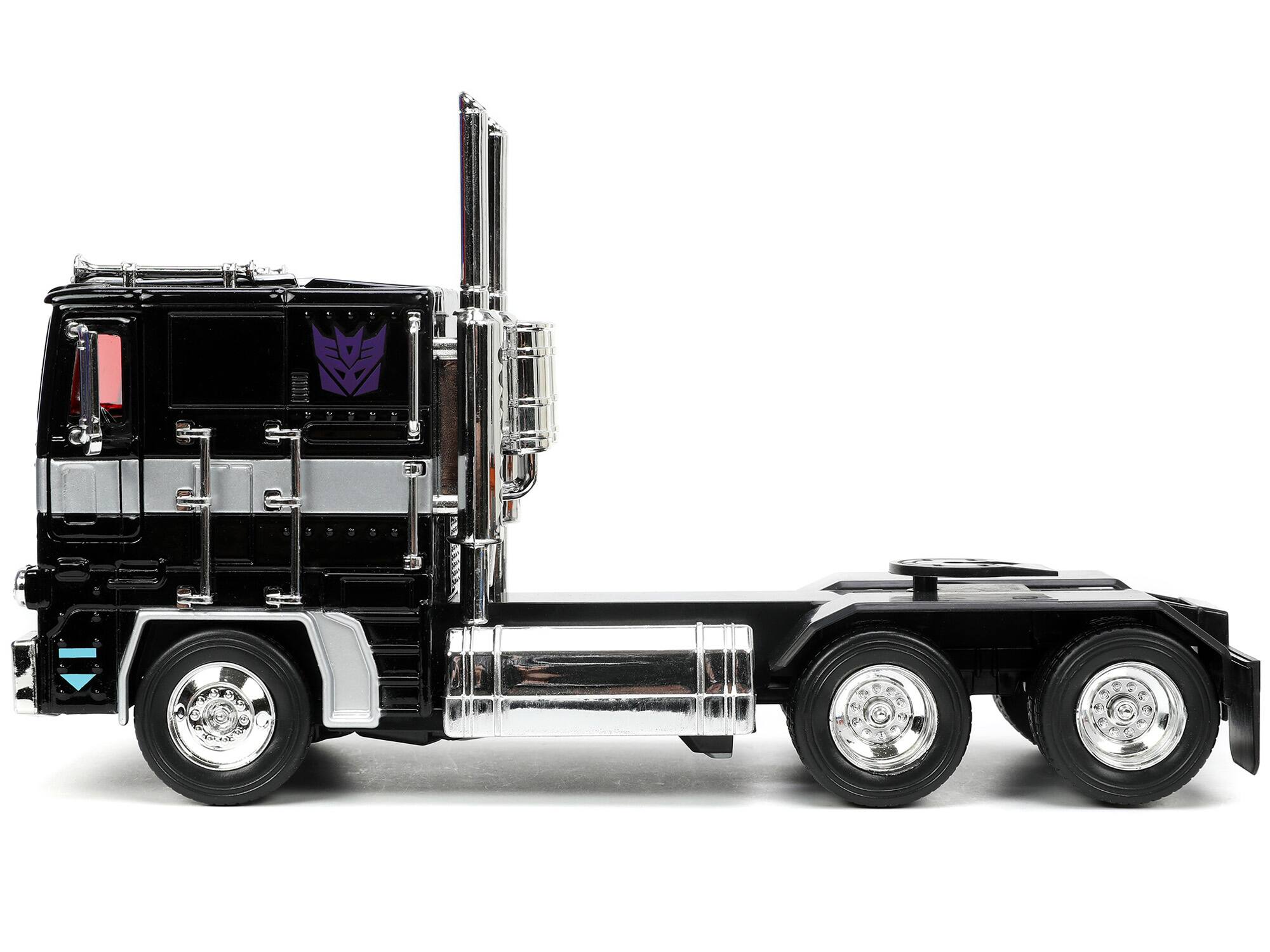 Alt View 1. Jada - Decepticon Nemesis Prime with Robot on Chassis "Transformers" TV Series "Hollywood Rides" Series 1/24 Model by Jada.
