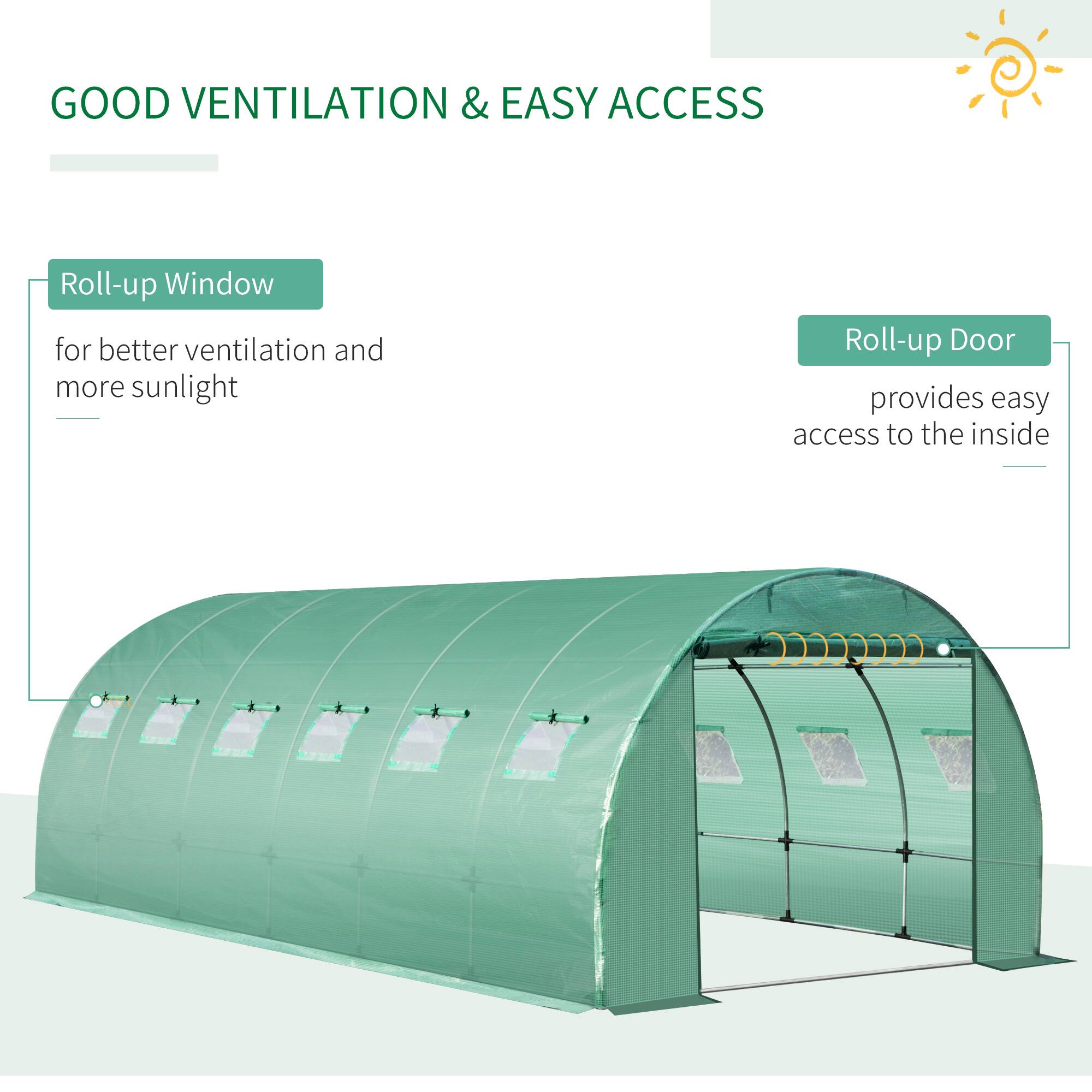 GOOD VENTILATION & EASY ACCESS

Roll-up Window  
for better ventilation and more sunlight

Roll-up Door  
provides easy access to the inside