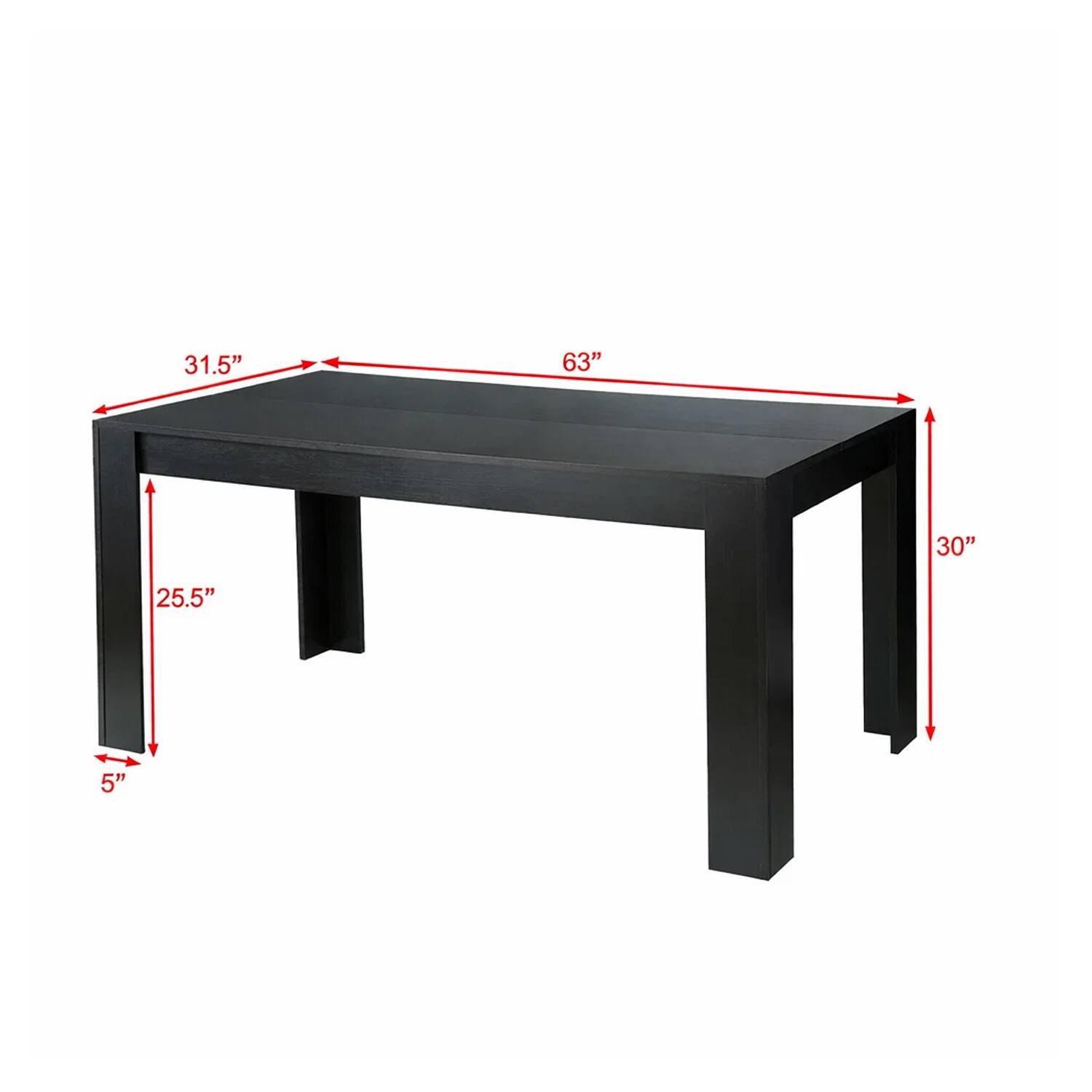 31.5" 63" 30" 25.5" 5"