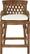 Front Zoom. OSP Home Furnishings - Plantation Wood Counter Stool - Brown Rattan.