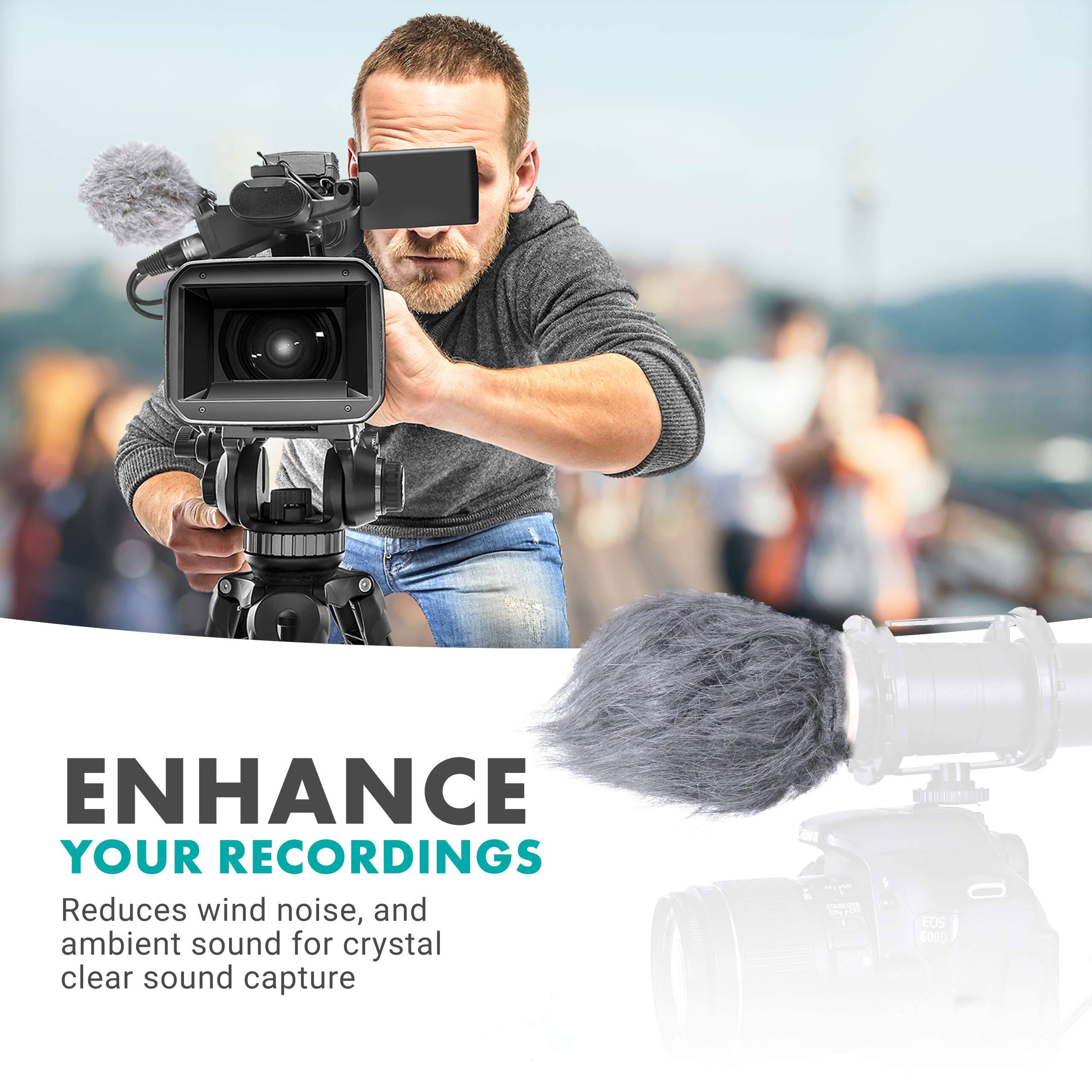 ENHANCE YOUR RECORDINGS

Reduces wind noise, and ambient sound for crystal clear sound capture