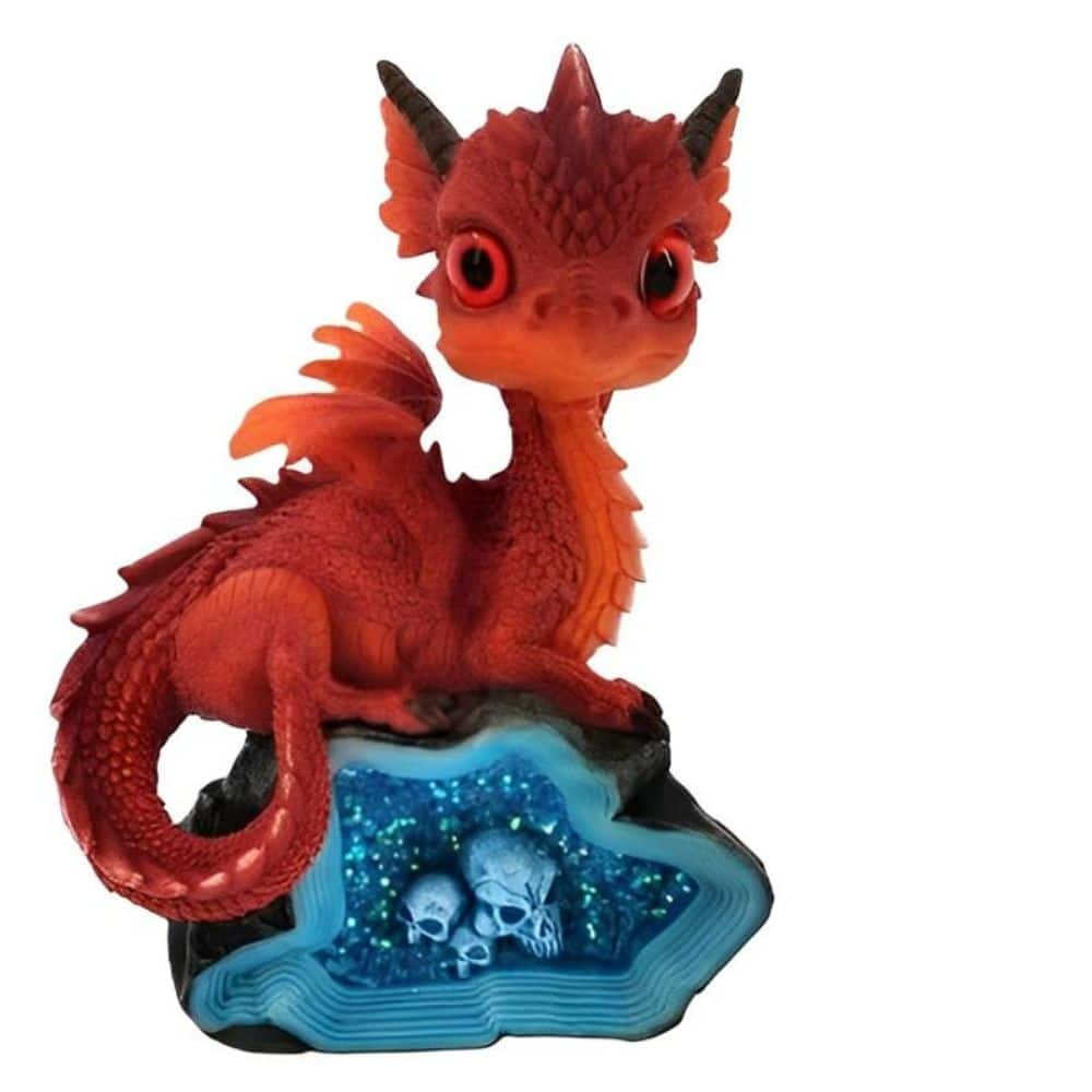 FC Design - 5.25"H Dragon Faux Crystal Figurine Statue Office/Computer Desk Tabletop Medieval Gaming Home Decor Gift - Multi-Color