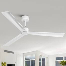 Parrot Uncle - 50" Modern 3CCT Integrated LED Ceiling Fan with Light and Remote - White