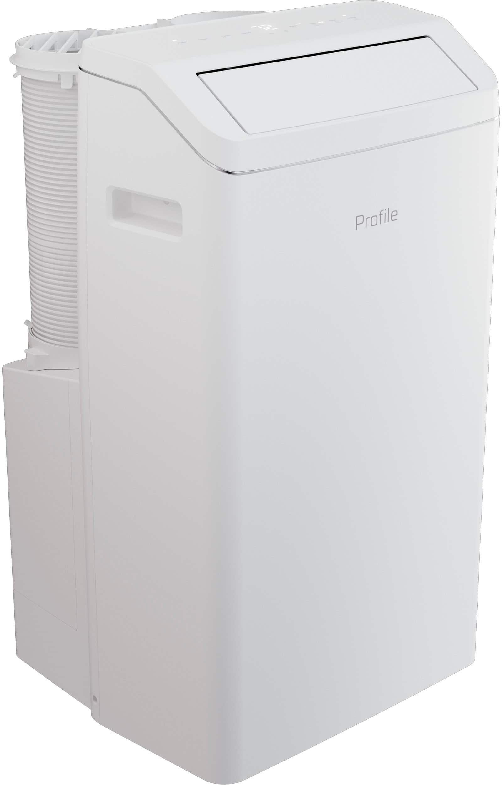 Angle. GE Profile - 450 Sq. Ft. 10,000 BTU Smart Portable Air Conditioner with Inverter Technology for Energy Savings - White.