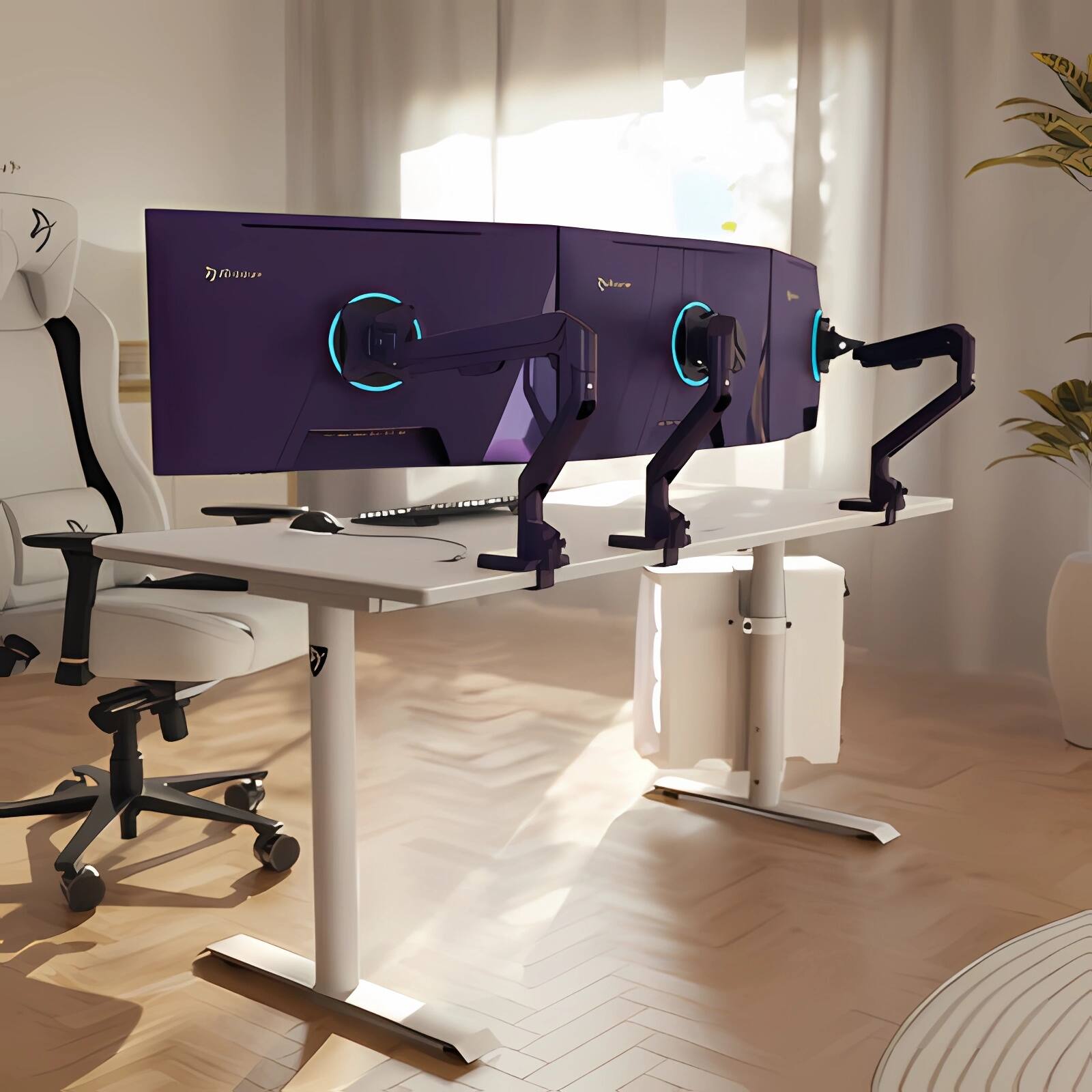 Alt View 1. Arozzi - Arozzi – Nova 27" IPS QHD 180Hz Gaming Monitor – Purple - Purple.