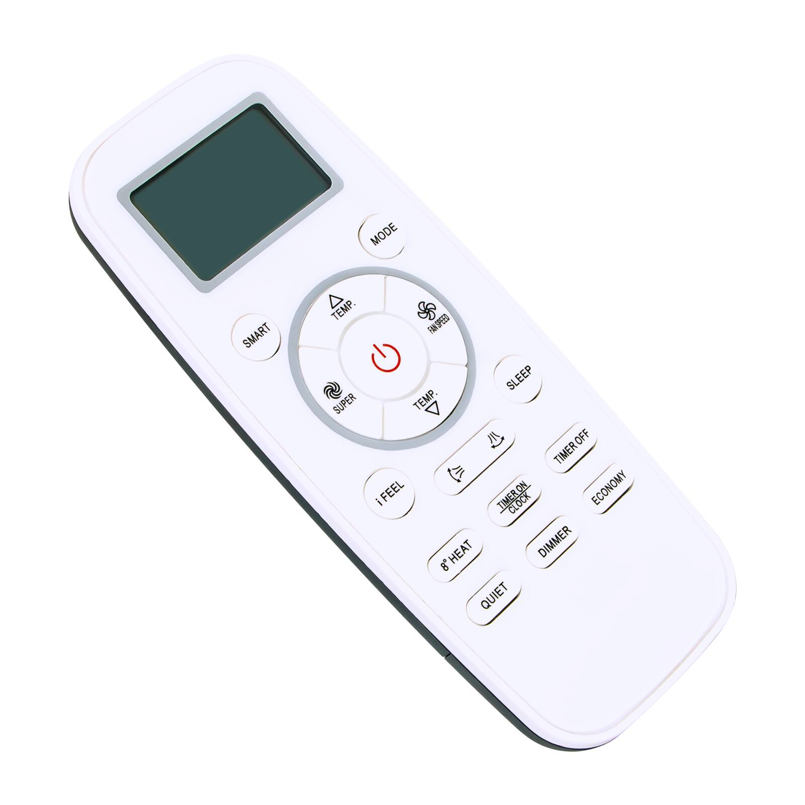 MODE  
SMART  
TEMP.  
SS  
FANSPEED  
SLEEP  
SUPER  
TEMP.  
OFF  
TIMER  
FEEL  
TIMER  
ON  
ECONOMY  
8  
HEAT  
DIMMER  
QUIET