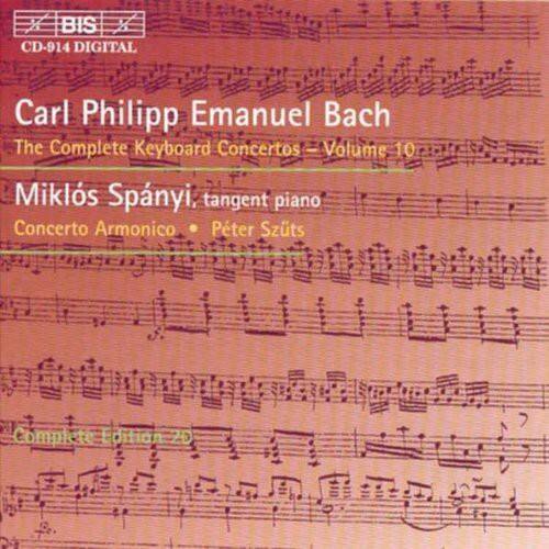 BIS CD-914 DIGITAL

Carl Philipp Emanuel Bach  
The Complete Keyboard Concertos - Volume 10

Miklós Spanyi, tangent piano  
Concerto Armonico • Péter Szuts

Complete Edition 20
