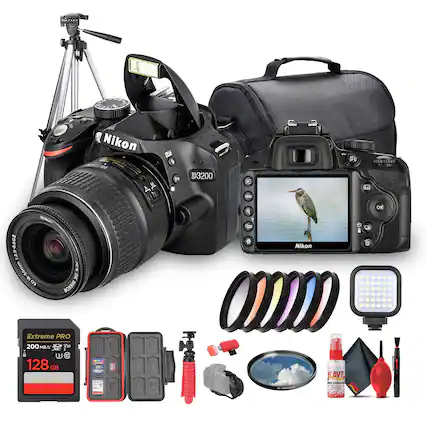Nikon D3200 5 M Fr D3200 5 IN No 130-8.6G 16:55mm ArO x 03 NIKKOR O Nikon OK Extreme PRO 200 /s 6 3 128 GB V30 I an dd 3- AVE as LLAN d