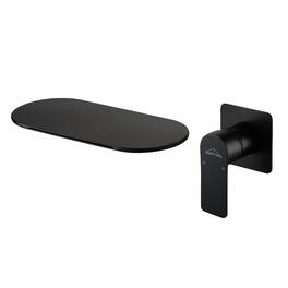 Modern Waterfall Single Handle Wall Mounted Faucet (Use at Basin or Bathtub) with Rough-in Valve