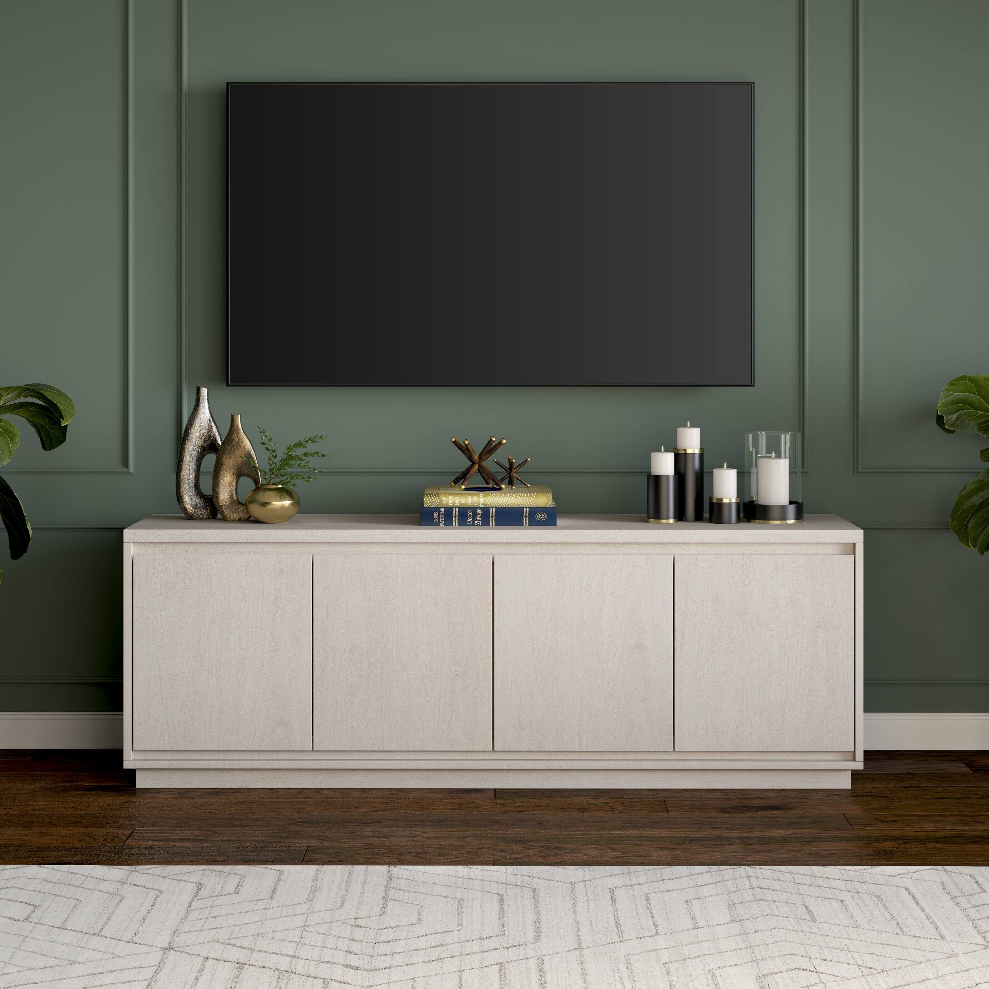 Alt View 1. Camden&Wells - Presque TV Stand Fits Most TVs up to 75 inches - Alder White.