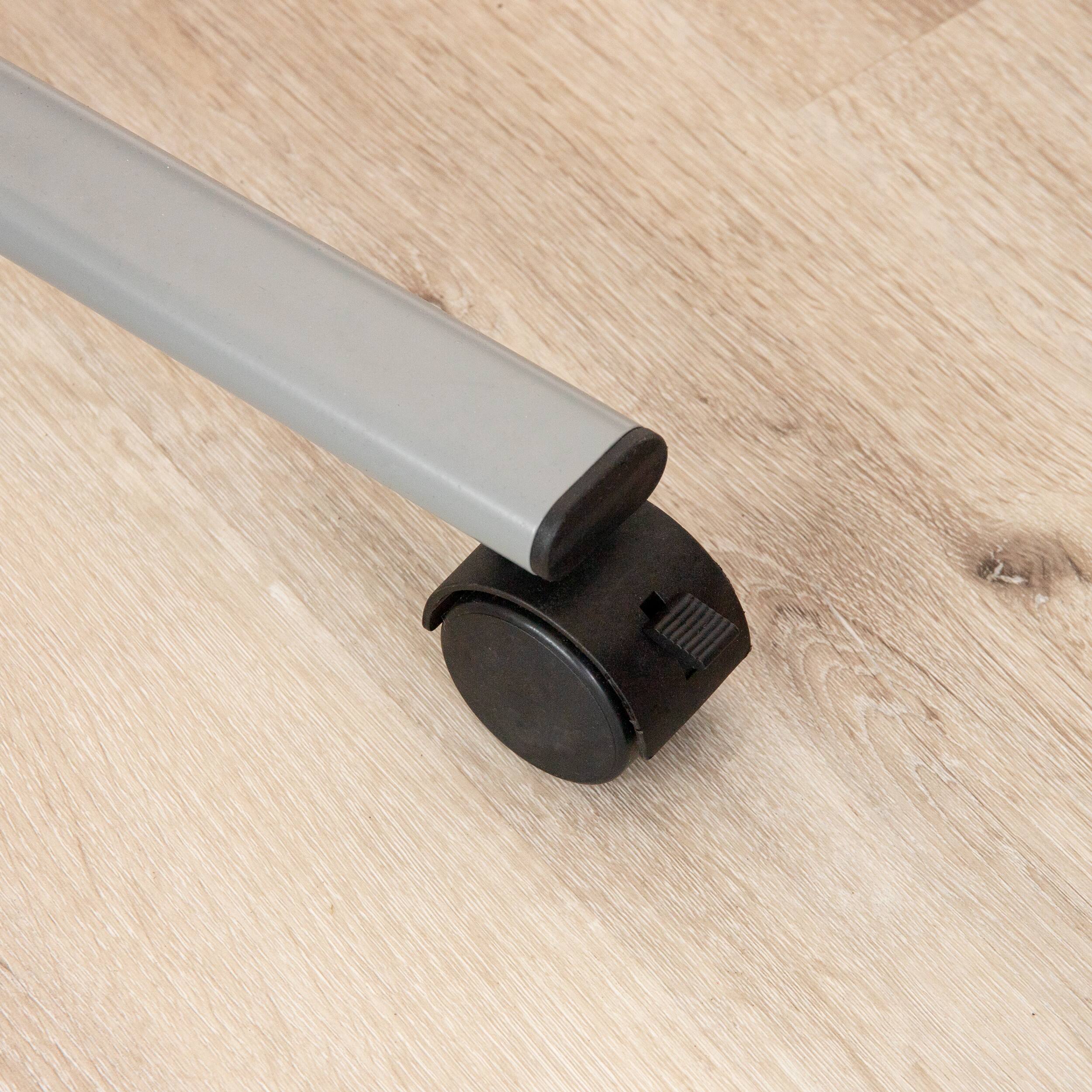 Alt View 16. Mind Reader - Rolling Double-Sided Dry Erase Magnetic Board, Board Size: 47 x 35.5, Overall Size 49.5"L x 21"W x 73.5"H - White.