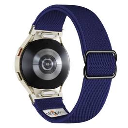 StrapsCo - Nylon Stretch Watch Band Strap For Samsung Galaxy Watch 7 - Blue (Starlight Adapter)