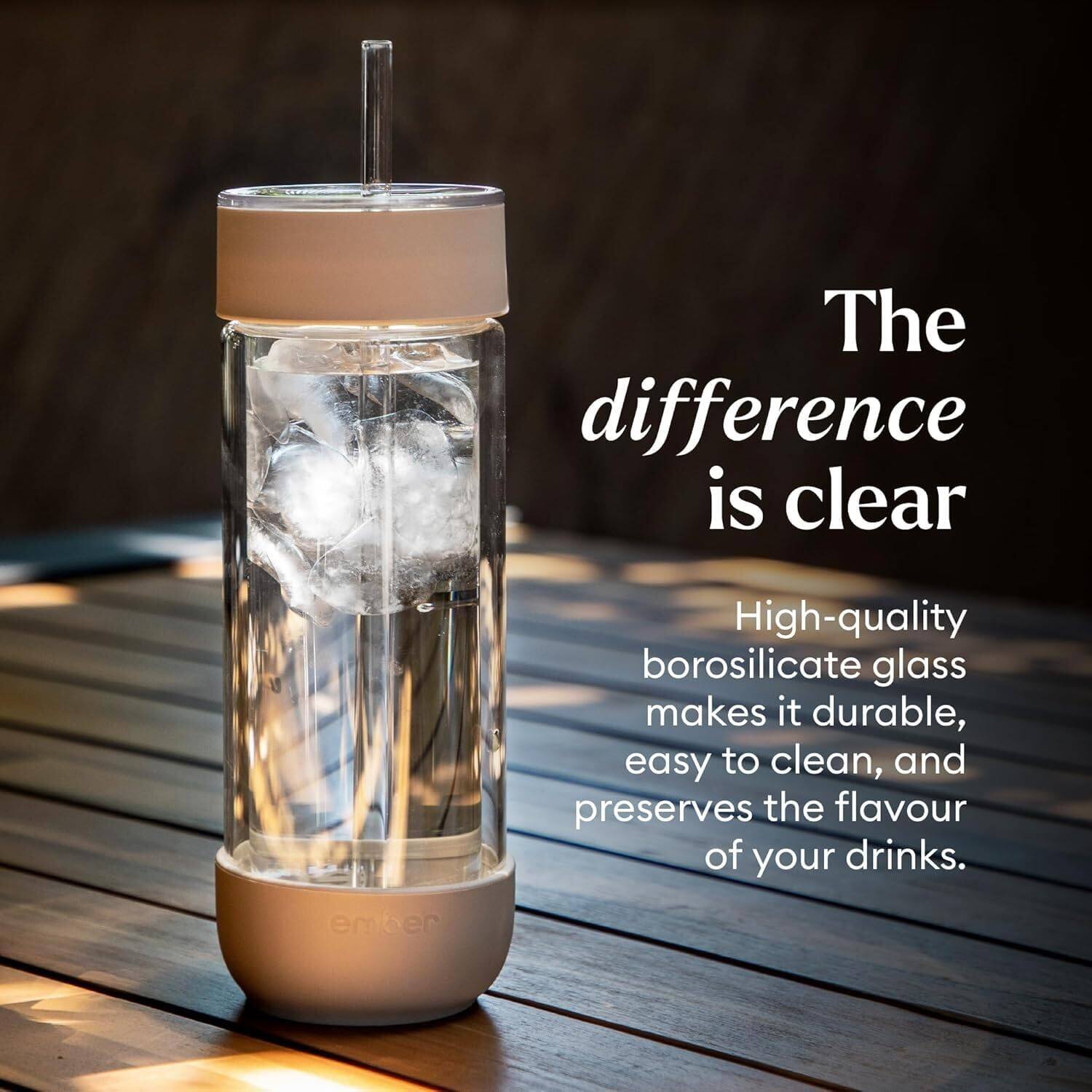The difference is clear. High-quality borosilicate glass makes it durable, easy to clean, and preserves the flavour of your drinks.