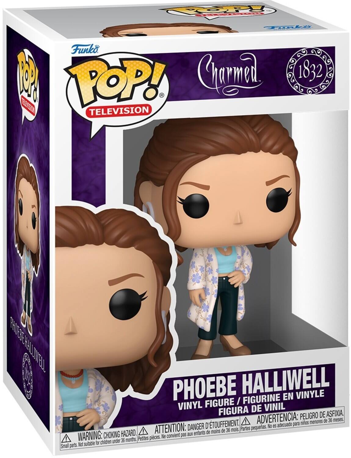 POPO! Toly Funko 1 Crma 1832 TELEVISION POP! TELEVISION FHOEODEHAULOWELL PHOTSTE CREA0O0 ONELL PHOEBE HALLIWELL VINYLE FIGURINE EN FIGURE / VINYL FIGURA DE VINIL PELIGRO DE ASFIXIA. D'TOUFFEMENT. ADVERTENCIA: para niños menores de 36 meses DANGER pequeñas. No es adecuado HAZARD. ATTENTION: aux enfants de moins de 36 mois. Partes WARNING: CHOKING Petites pièces. Ne convient pas children under 36 months. Not suitable for Small parts