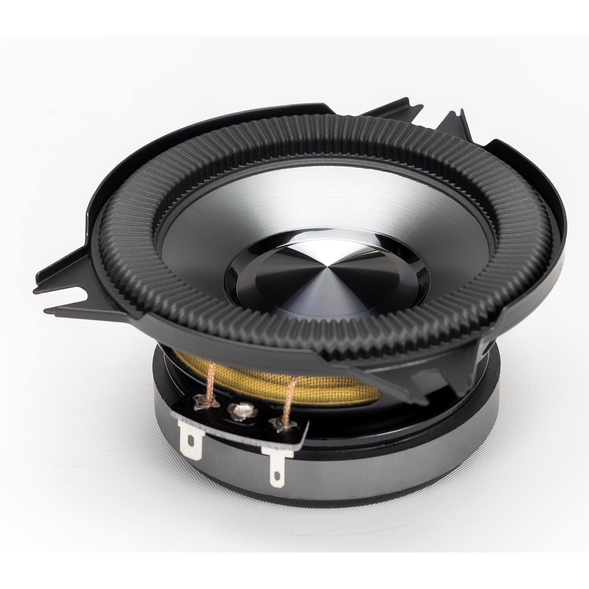 Alt View 2. Alpine - Alpine BRV-S40C 4" BassRev™ Component Speaker Set - Black/Gray.