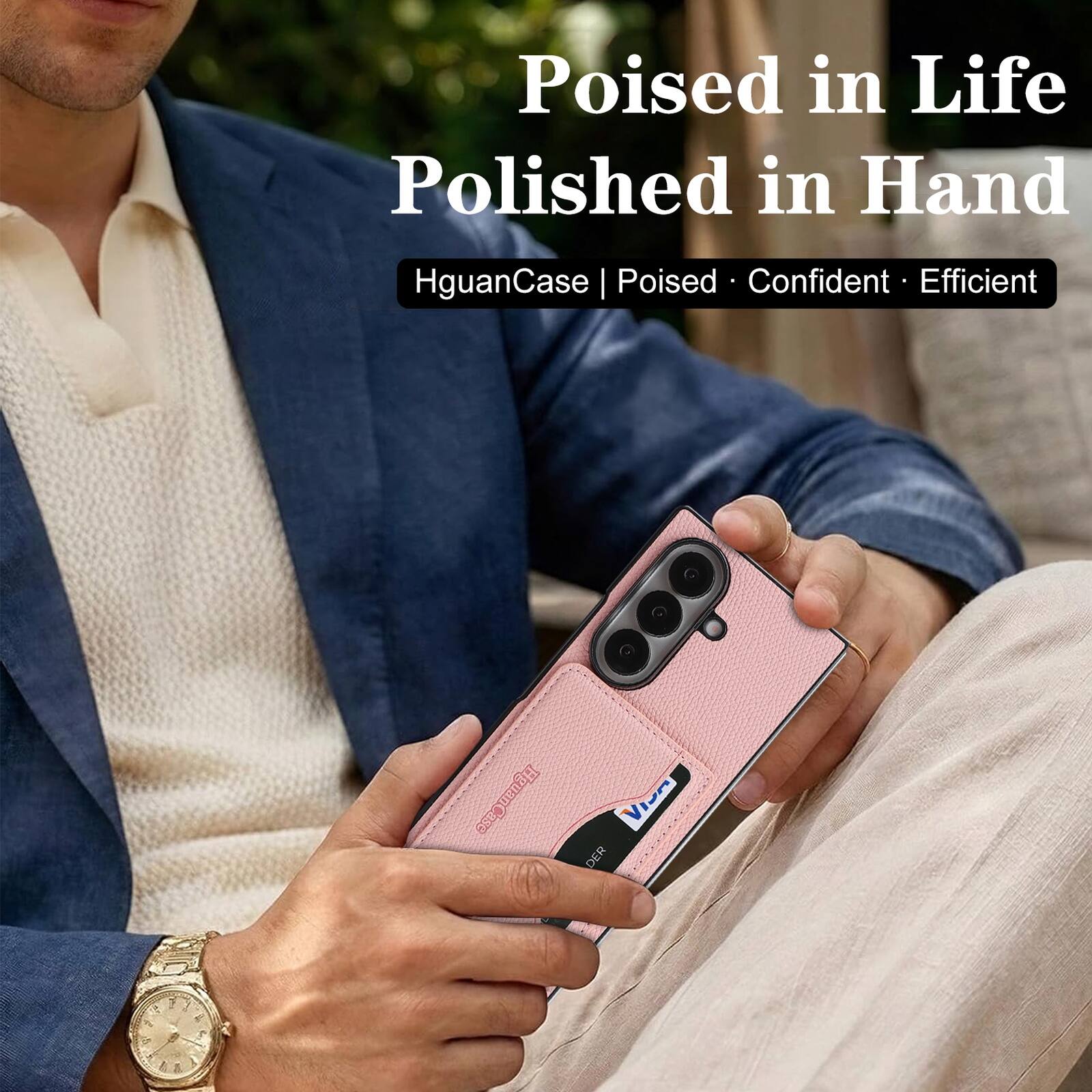 Poised in Life Polished in Hand  
HguanCase | Poised · Confident · Efficient