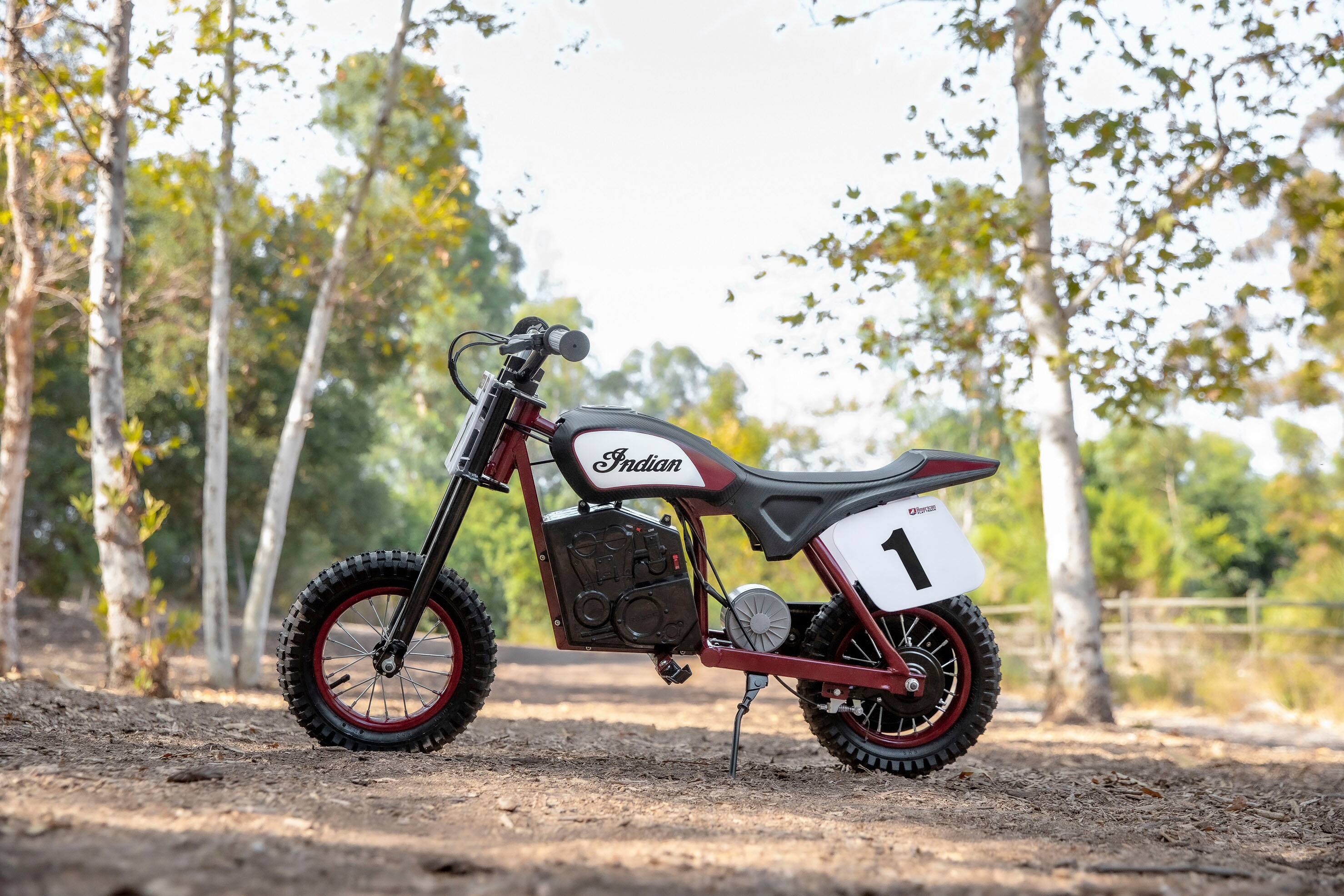 Alt View 12. Razor - Indian eFTR Mini w/7 miles Max Operating Range & 14 mph Max Speed - Black.