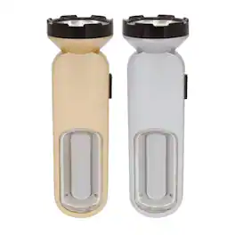 Stock Preferred - 2-in-1 Multipurpose LED Flashlight Set - Silver & Gold