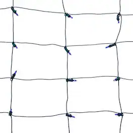 Celebrations - Classic LED T5 Blue 100 ct Net Christmas Lights 4 ft.