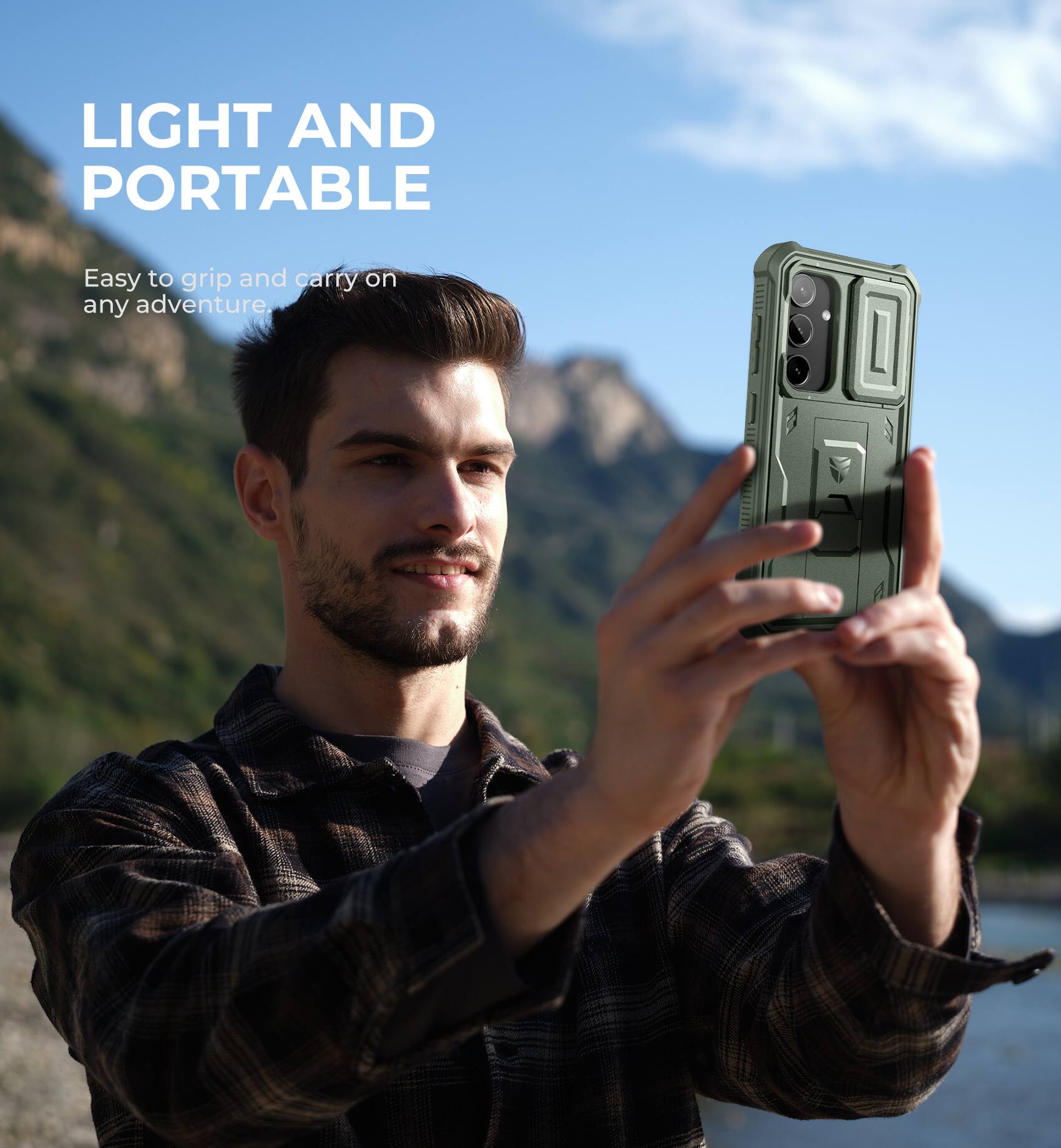 LIGHT AND PORTABLE
Easy to grip and carry on any adventure.
