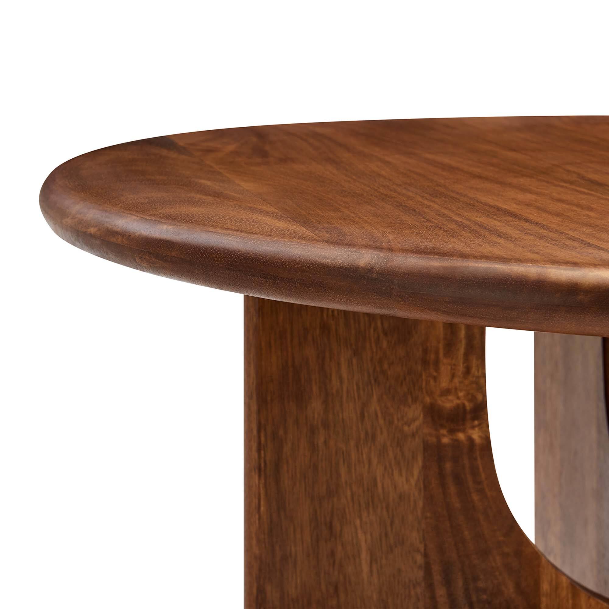 Alt View 5. Modway - Rivian Round 34" Coffee Table by Modway - Walnut.