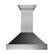 Front. ZLINE - ZLINE 36 in. Ducted Satin Stainless Steel Wall Mount Range Hood with Oil Rubbed Bronze Shell - Oil-Rubbed Bronze.