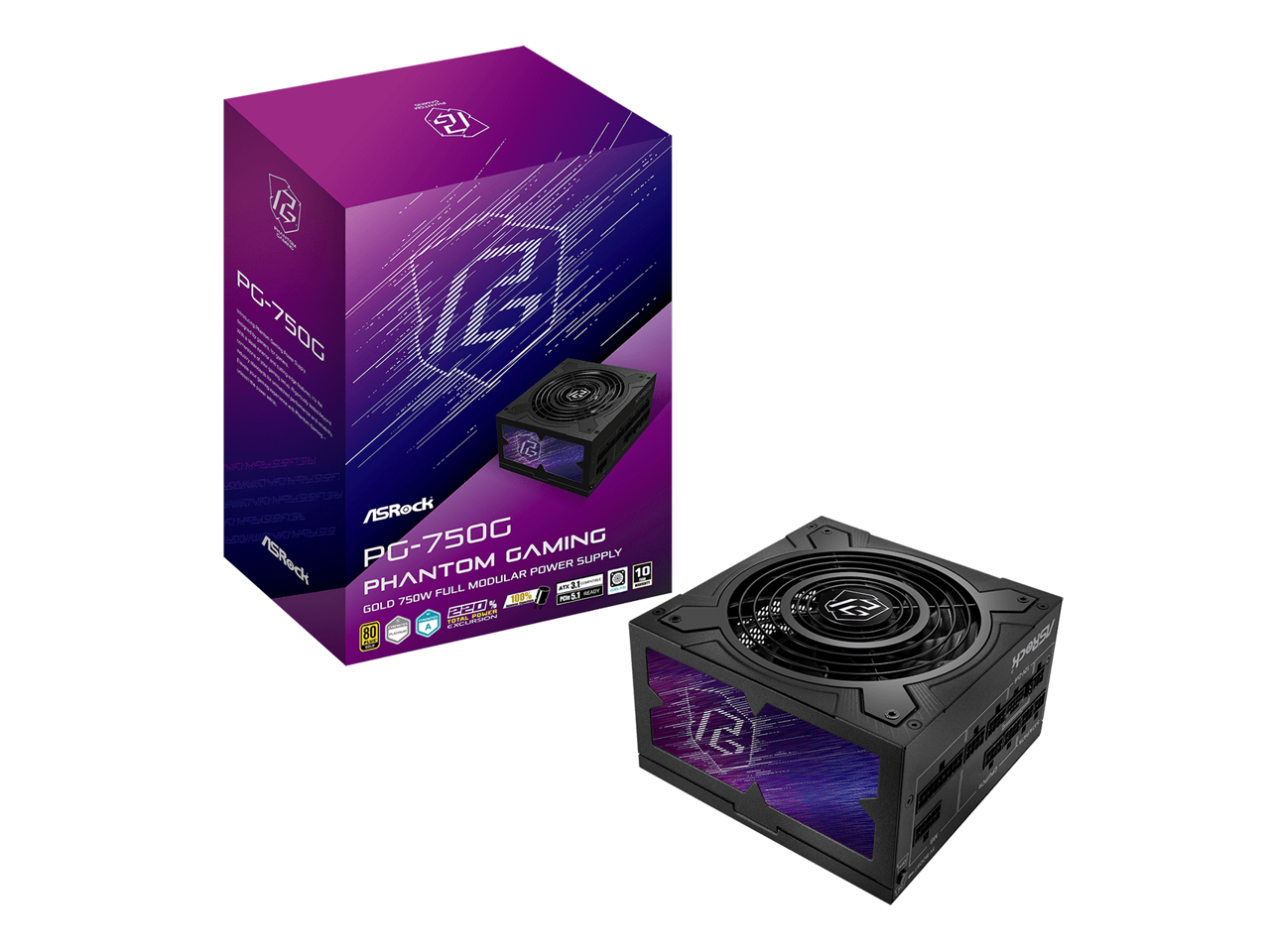 M 5 - PG-7500 MSN 12 ASRock ARoc PG-750G GAMING POWER SUPPLY PHANTOM 10 FULL MODULAR 31 an - 750W 10% PO GOLD (20% 10. D A 80 - C GU FEReck d I