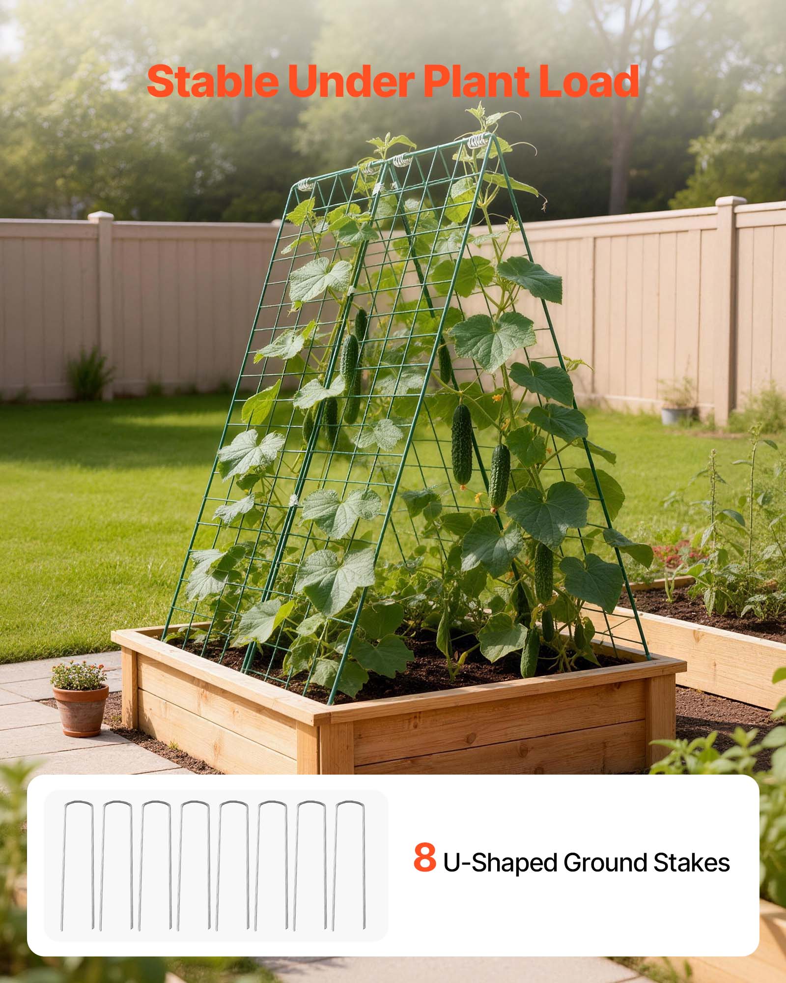 Stable Under Plant Load

8 U-Shaped Ground Stakes