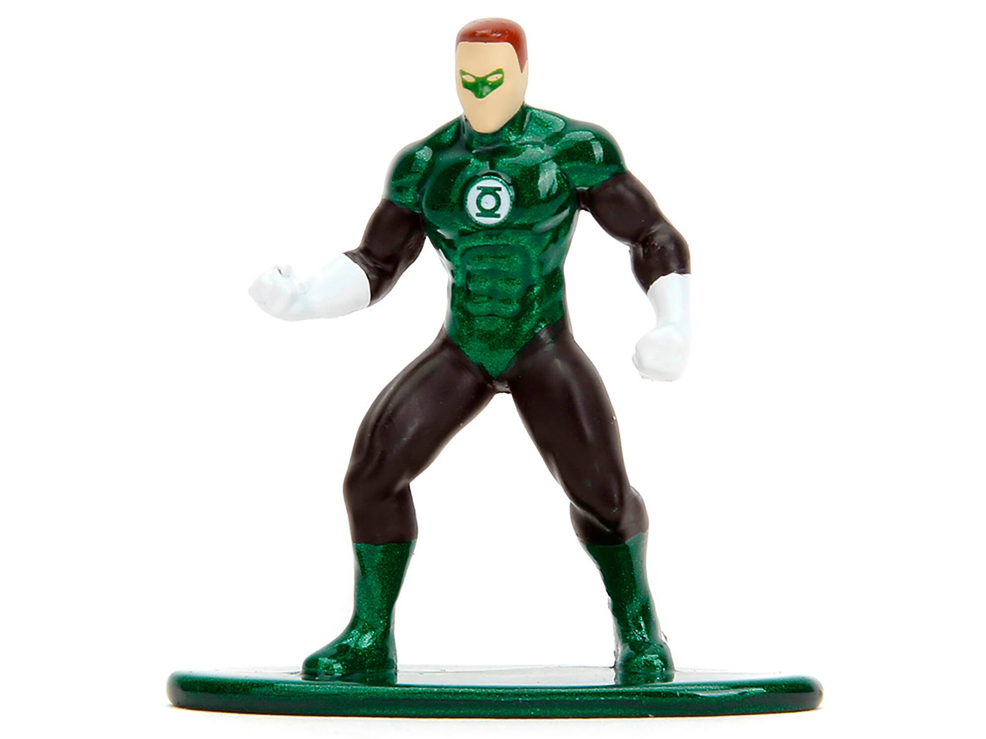 Alt View 1. Jada - 1952 Chevrolet COE Pickup Truck 1/32 Diecast Green Metallic Black with Green Lantern Figure "DC Comics" Series - Green Metallic And Black And Green.