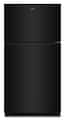 Whirlpool - 21.3 Cu. Ft. Wide Top Freezer Refrigerator with Total Coverage Cooling - Black