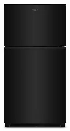 Whirlpool - 21.3 Cu. Ft. Wide Top Freezer Refrigerator with Total Coverage Cooling - Black