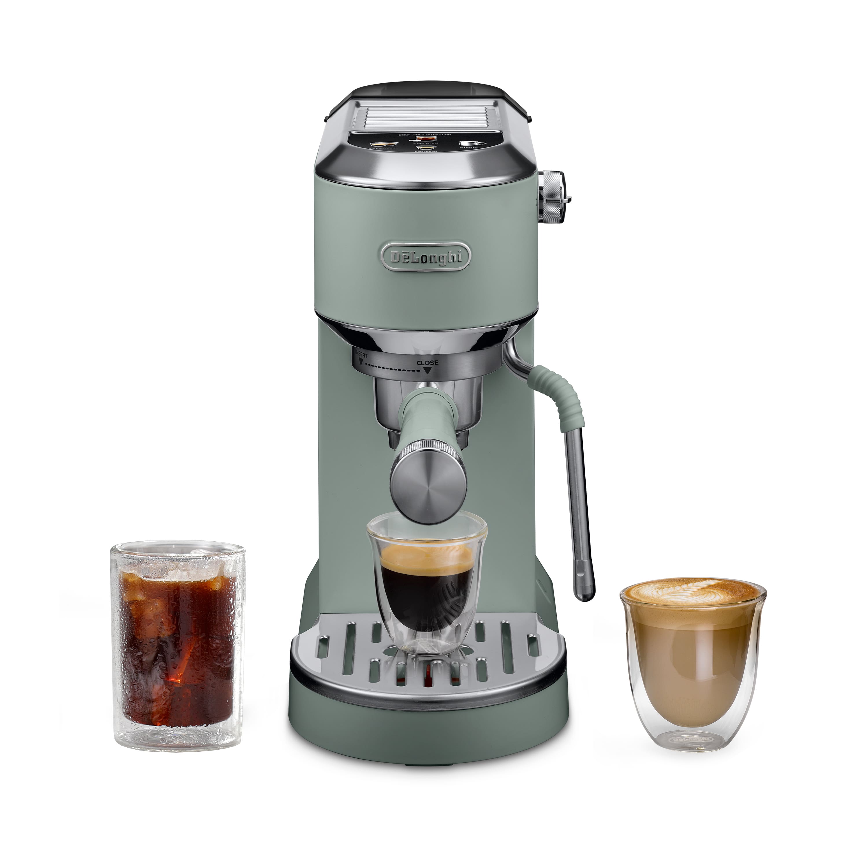 De'Longhi - Dedica Duo Espresso Machine - Pistachio - Front_Zoom