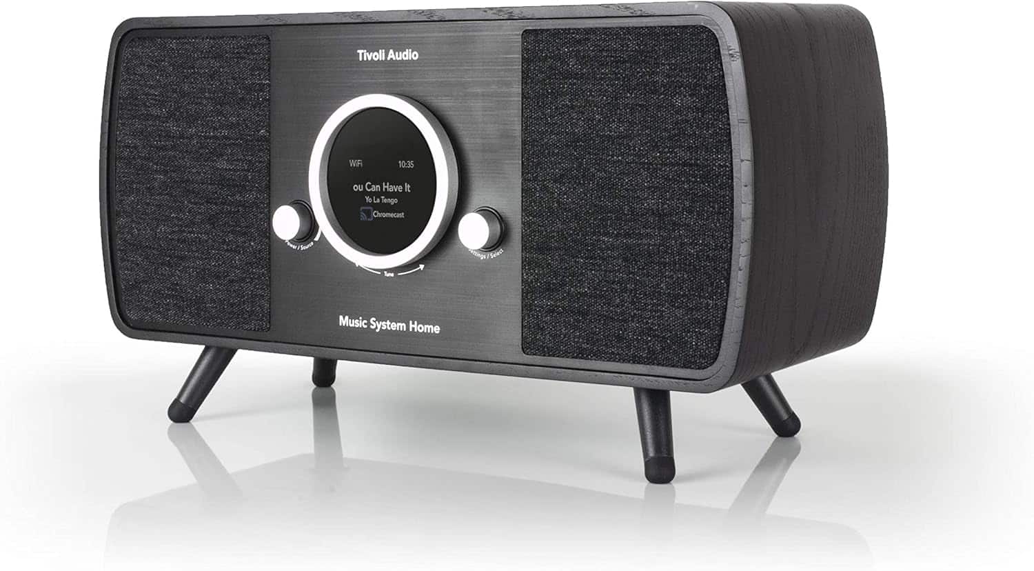Tivoli Audio - Music System Home Gen 2 Wi-Fi & Bluetooth Stereo System with AirPlay 2 & Google Cast - Black Ash / Black
