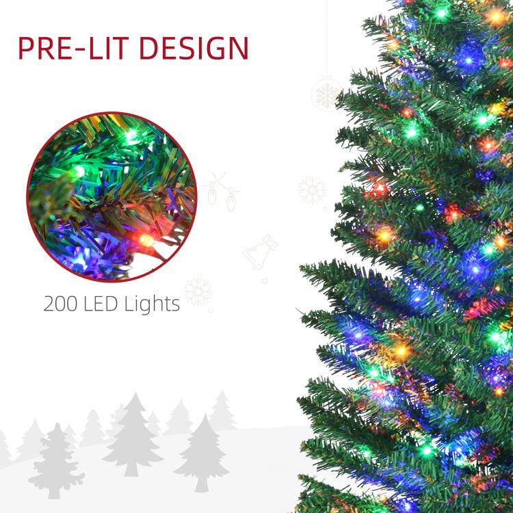 PRE-LIT DESIGN  
200 LED Lights